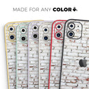 Grungy Red & White Brick Wall - Skin-Kit compatible with the Apple iPhone 12, 12 Pro Max, 12 Mini, 11 Pro or 11 Pro Max (All iPhones Available)