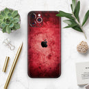 Grungy Red Scratched Surface - Skin-Kit for the Apple iPhone 11, 11 Pro or 11 Pro Max