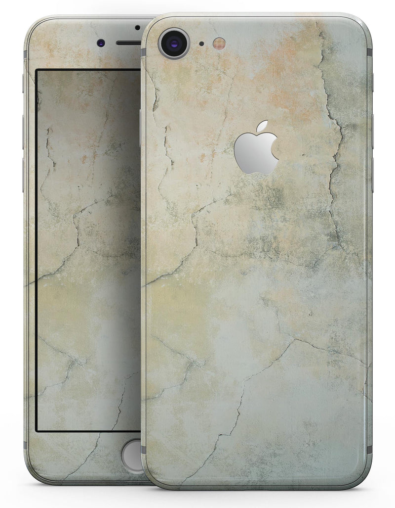 Grungy Tan Cracked Surface - Skin-kit for the iPhone 8 or 8 Plus
