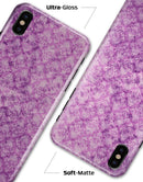 Grungy Violet Damask Pattern - iPhone X Clipit Case