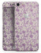 Grungy Violet Wildflower Pattern - Skin-kit for the iPhone 8 or 8 Plus