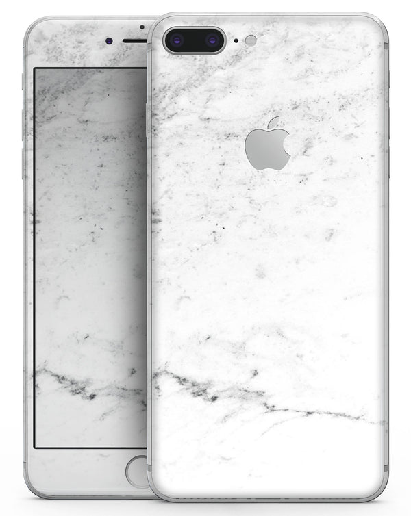 Grungy White Marble  - Skin-kit for the iPhone 8 or 8 Plus