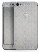 Grungy White and Blue Winter Damask  - Skin-kit for the iPhone 8 or 8 Plus