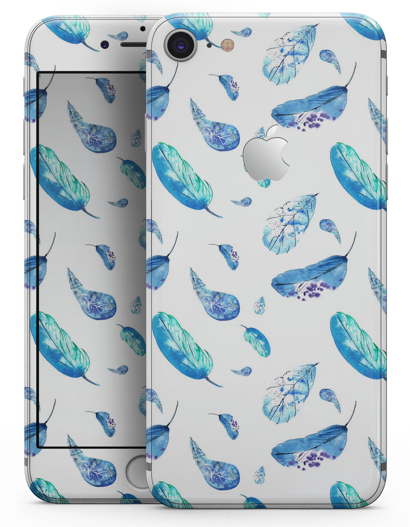 Hipster Feather Pattern - Skin-kit for the iPhone 8 or 8 Plus