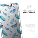 Hipster Feather Pattern - Skin-Kit compatible with the Apple iPhone 12, 12 Pro Max, 12 Mini, 11 Pro or 11 Pro Max (All iPhones Available)