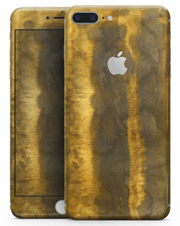 Horizontal Golden Caverns - Skin-kit for the iPhone 8 or 8 Plus