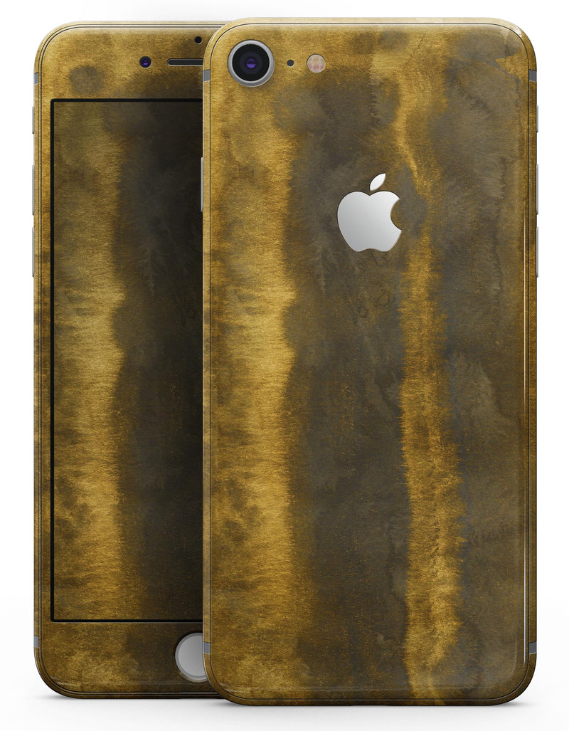 Horizontal Golden Caverns - Skin-kit for the iPhone 8 or 8 Plus