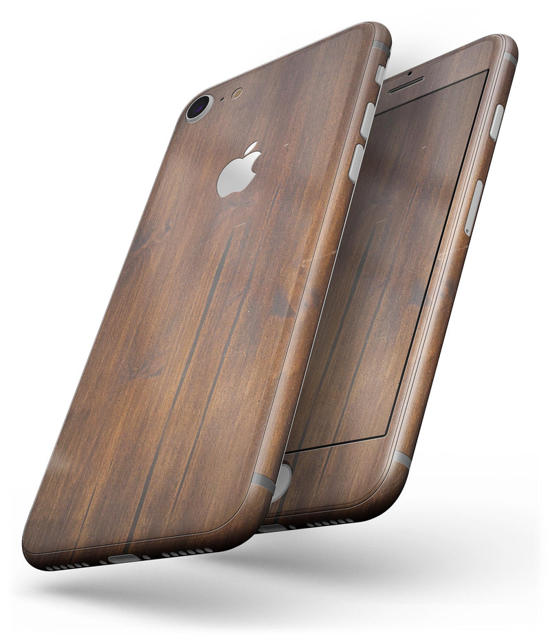 Horizontal Rich Woodrgrain - Skin-kit for the iPhone 8 or 8 Plus