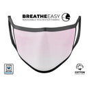 Hot Pink Fade to White  - Made in USA Mouth Cover Unisex Anti-Dust Cotton Blend Reusable & Washable Face Mask with Adjustable Sizing for Adult or Child