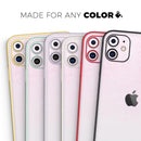 Hot Pink Fade to White  - Skin-Kit compatible with the Apple iPhone 12, 12 Pro Max, 12 Mini, 11 Pro or 11 Pro Max (All iPhones Available)