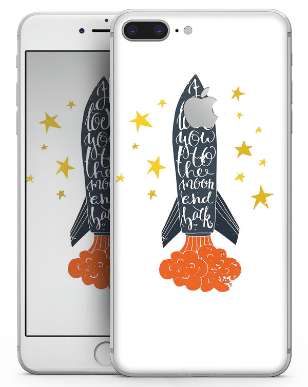 I Love You To The Moon And Back - Skin-kit for the iPhone 8 or 8 Plus