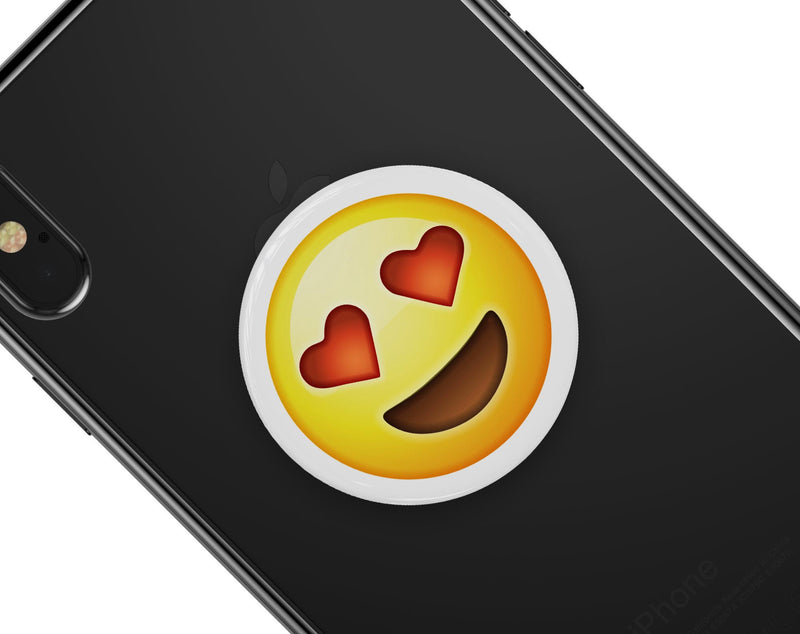 In Love Emoticon Emoji - Skin Kit for PopSockets and other Smartphone Extendable Grips & Stands