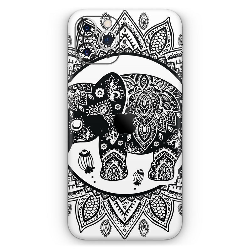 Indian Mandala Elephant - Skin-Kit compatible with the Apple iPhone 12, 12 Pro Max, 12 Mini, 11 Pro or 11 Pro Max (All iPhones Available)