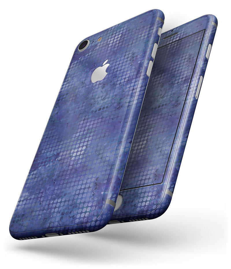 Indigo Watercolor Polka Dots - Skin-kit for the iPhone 8 or 8 Plus