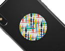 Intersecting Vector Bright Strokes - Skin Kit for PopSockets and other Smartphone Extendable Grips & Stands