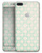 Inverted Teal Oval Pattern - Skin-kit for the iPhone 8 or 8 Plus