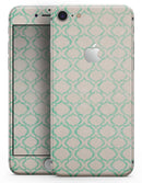Inverted Teal Oval Pattern - Skin-kit for the iPhone 8 or 8 Plus