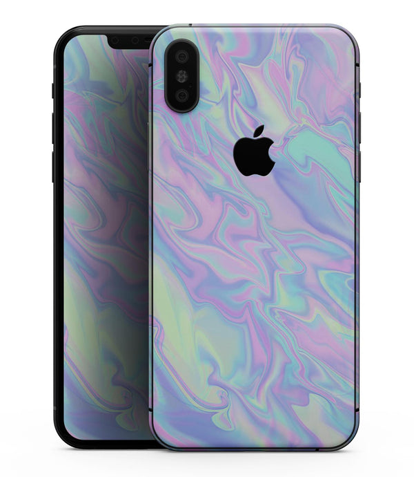 Iridescent Dahlia v1 - iPhone XS MAX, XS/X, 8/8+, 7/7+, 5/5S/SE Skin-Kit (All iPhones Avaiable)