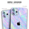 Iridescent Dahlia v1 - Skin-Kit compatible with the Apple iPhone 12, 12 Pro Max, 12 Mini, 11 Pro or 11 Pro Max (All iPhones Available)