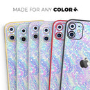 Iridescent Dahlia v3 - Skin-Kit compatible with the Apple iPhone 12, 12 Pro Max, 12 Mini, 11 Pro or 11 Pro Max (All iPhones Available)