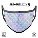 Iridescent Dahlia v9 - Made in USA Mouth Cover Unisex Anti-Dust Cotton Blend Reusable & Washable Face Mask with Adjustable Sizing for Adult or Child