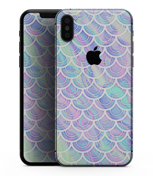 Iridescent Dahlia v9 - iPhone XS MAX, XS/X, 8/8+, 7/7+, 5/5S/SE Skin-Kit (All iPhones Avaiable)