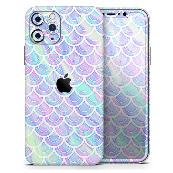 Iridescent Dahlia v9 - Skin-Kit compatible with the Apple iPhone 12, 12 Pro Max, 12 Mini, 11 Pro or 11 Pro Max (All iPhones Available)