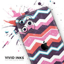 Jagged Colorful Chevron - Skin-Kit compatible with the Apple iPhone 12, 12 Pro Max, 12 Mini, 11 Pro or 11 Pro Max (All iPhones Available)