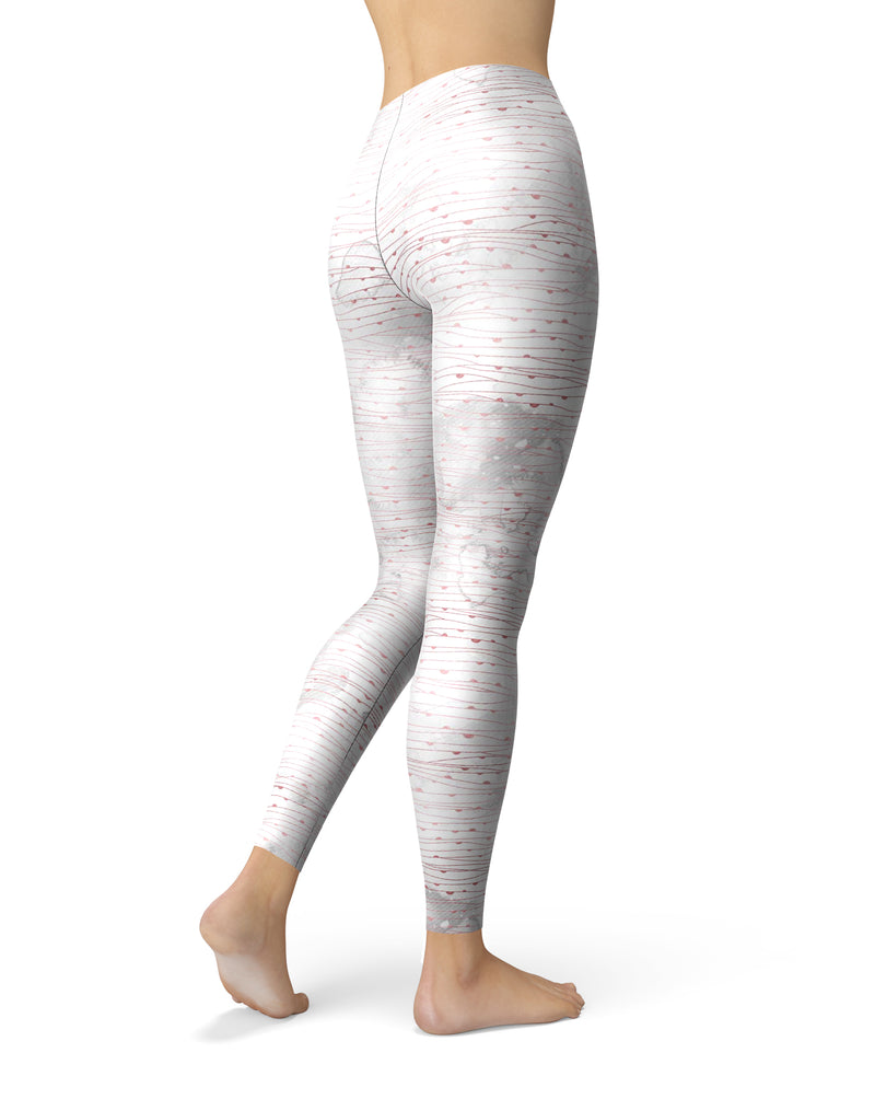 Karamfila Blotched Marble & Rose Gold v1 - All Over Print Womens Leggings / Yoga or Workout Pants