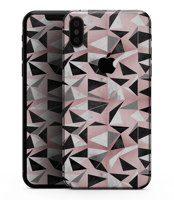 Karamfila Marble & Rose Gold v13 - iPhone XS MAX, XS/X, 8/8+, 7/7+, 5/5S/SE Skin-Kit (All iPhones Avaiable)