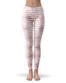 Karamfila Marble & Rose Gold Striped v5 - All Over Print Womens Leggings / Yoga or Workout Pants