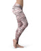 Karamfila Marble & Rose Gold Striped v8 - All Over Print Womens Leggings / Yoga or Workout Pants