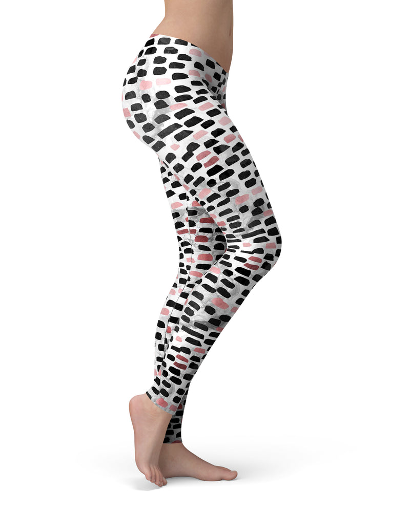 Karamfila Marble & Rose Gold v4 - All Over Print Womens Leggings / Yoga or Workout Pants