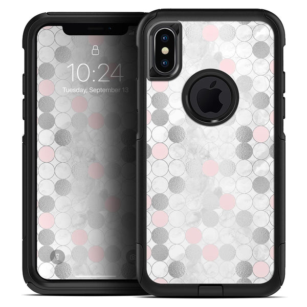 Karamfila Silver & Pink Marble V14 - Skin Kit for the iPhone OtterBox Cases