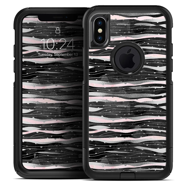 Karamfila Silver & Pink Marble V5 - Skin Kit for the iPhone OtterBox Cases