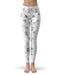 Karamfila Silver & Pink Marble V14 - All Over Print Womens Leggings / Yoga or Workout Pants