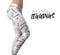 Karamfila Silver & Pink Marble V1 - All Over Print Womens Leggings / Yoga or Workout Pants