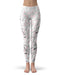 Karamfila Silver & Pink Marble V1 - All Over Print Womens Leggings / Yoga or Workout Pants