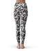 Karamfila Silver & Pink Marble V4 - All Over Print Womens Leggings / Yoga or Workout Pants