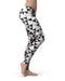 Karamfila Silver & Pink Marble V6 - All Over Print Womens Leggings / Yoga or Workout Pants