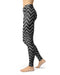 Karamfila Silver & Pink Marble V8 - All Over Print Womens Leggings / Yoga or Workout Pants