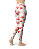 Karamfila Watercolo Poppies V15 - All Over Print Womens Leggings / Yoga or Workout Pants