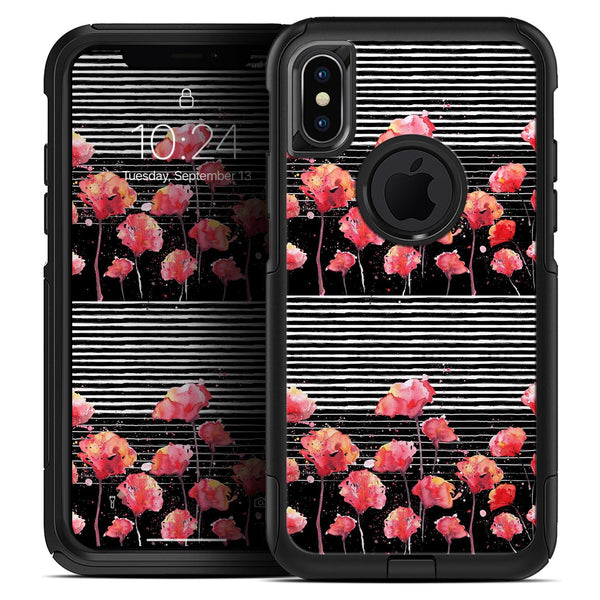Karamfila Watercolo Poppies V1 - Skin Kit for the iPhone OtterBox Cases