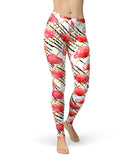Karamfila Watercolo Poppies V25 - All Over Print Womens Leggings / Yoga or Workout Pants