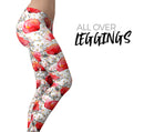 Karamfila Watercolo Poppies V26 - All Over Print Womens Leggings / Yoga or Workout Pants