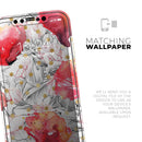 Karamfila Watercolo Poppies V29 - Skin-Kit compatible with the Apple iPhone 12, 12 Pro Max, 12 Mini, 11 Pro or 11 Pro Max (All iPhones Available)