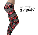 Karamfila Watercolo Poppies V2 - All Over Print Womens Leggings / Yoga or Workout Pants