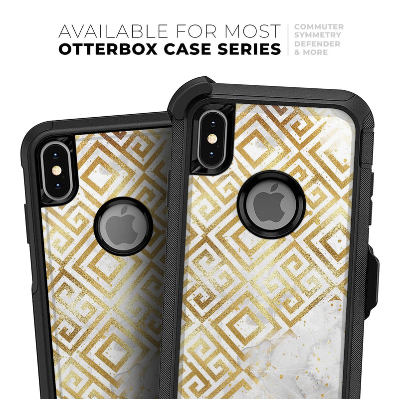 Karamfila Watercolor & Gold V11 - Skin Kit for the iPhone OtterBox Cases