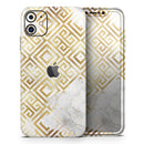 Karamfila Watercolor & Gold V11 - Skin-Kit compatible with the Apple iPhone 12, 12 Pro Max, 12 Mini, 11 Pro or 11 Pro Max (All iPhones Available)