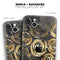 Karamfila Watercolor & Gold V13 - Skin-Kit compatible with the Apple iPhone 12, 12 Pro Max, 12 Mini, 11 Pro or 11 Pro Max (All iPhones Available)